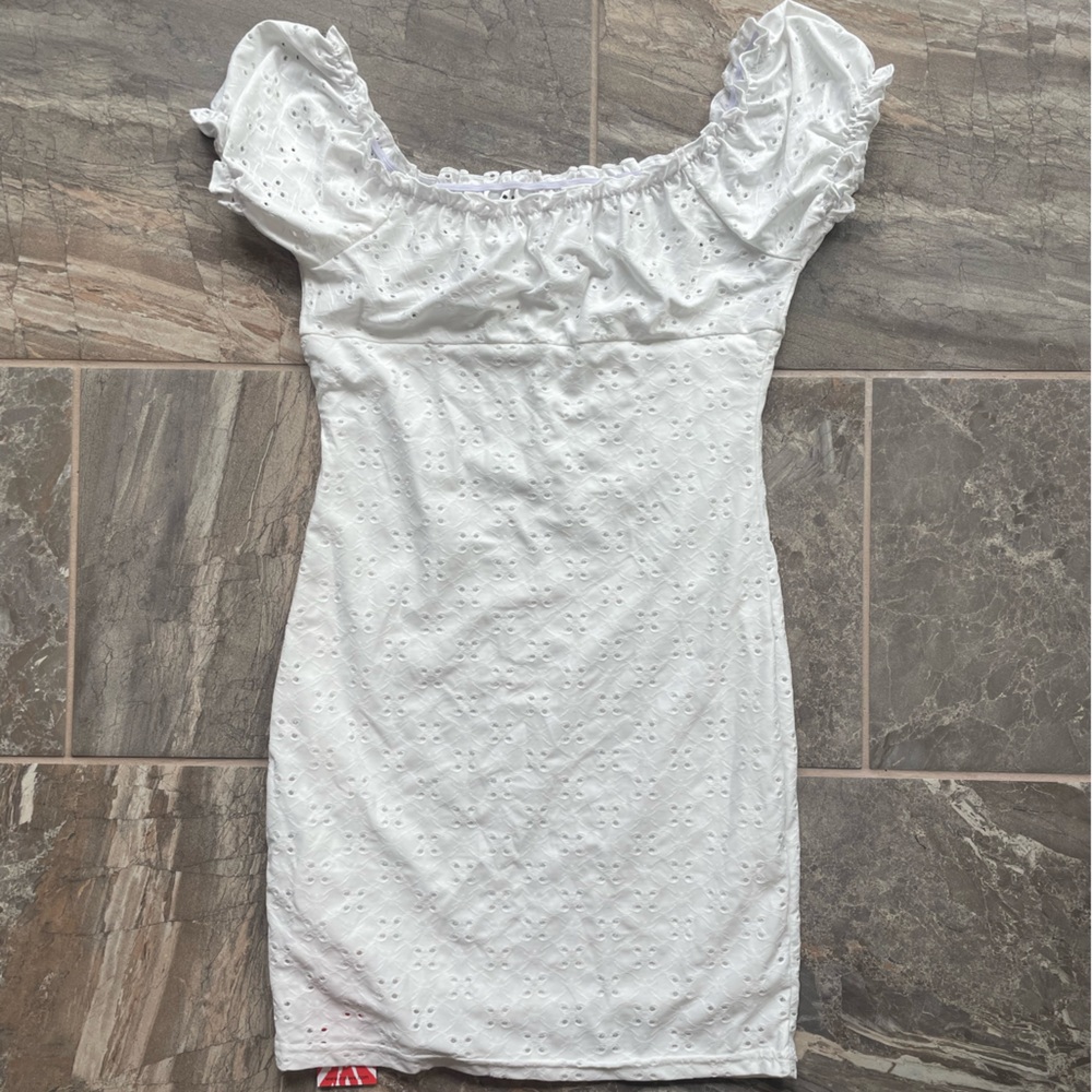 White lace dress